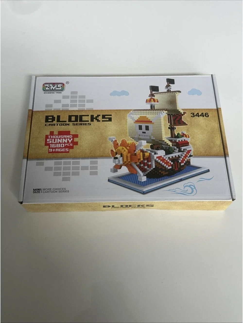 ZMS Blocks Cartoon Series Pirate Ship Boat Model Building Blocks 1520 Bricks